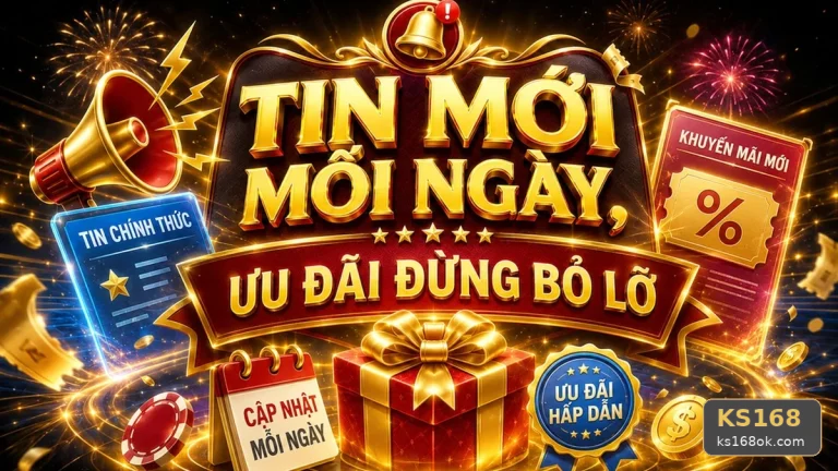 Khuyến Mãi KS168: Đọc Chi Tiết Giao Diện Tin Mới, Ưu Đãi Và Điều Kiện Nhận Thưởng – Kiểm Tra Trò Chơi Hợp Lệ Và Các Trường Hợp Bị Loại Trừ Qua Góc Kiểm Chứng Theo Tên Miền ks168ok.com